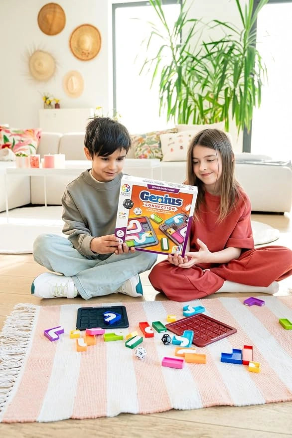 Genios Conectados - Juego de Lógica y Velocidad Con Dados Para Dos Jugadores, Para Mayores De 8 Años