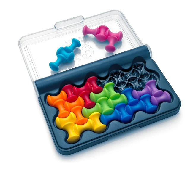 Juego de ingenio de viaje IQ Waves Soft Touch con 120 desafíos para mayores de 6 años.