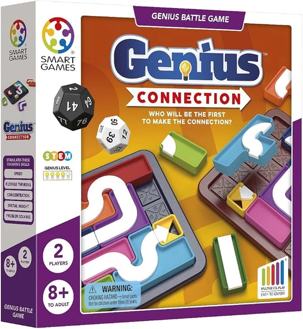 Genios Conectados - Juego de Lógica y Velocidad Con Dados Para Dos Jugadores, Para Mayores De 8 Años