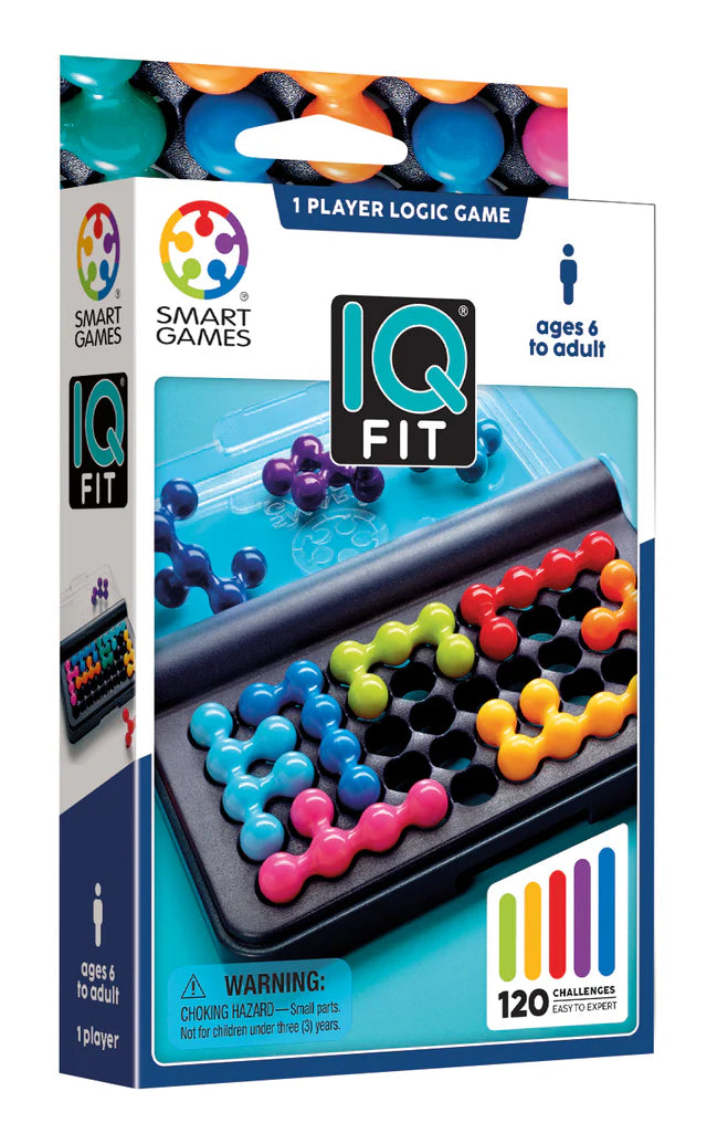Juego de viaje 3D IQ Fit con 120 desafíos - Para mayores de 6 años
