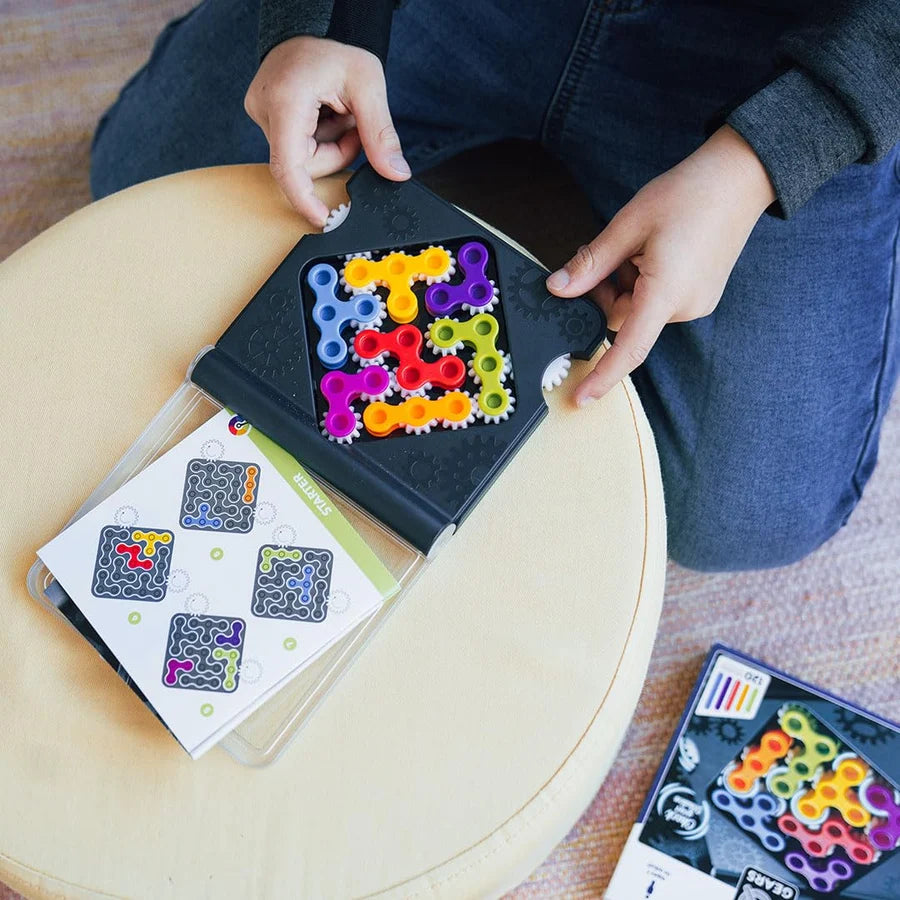 IQ Gears: Juego de lógica dinámico y portátil con 120 desafíos para mayores de 7 años.