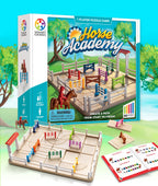 Juego de construcción de caminos de la Academia de caballos con 80 desafíos para mayores de 7 años.
